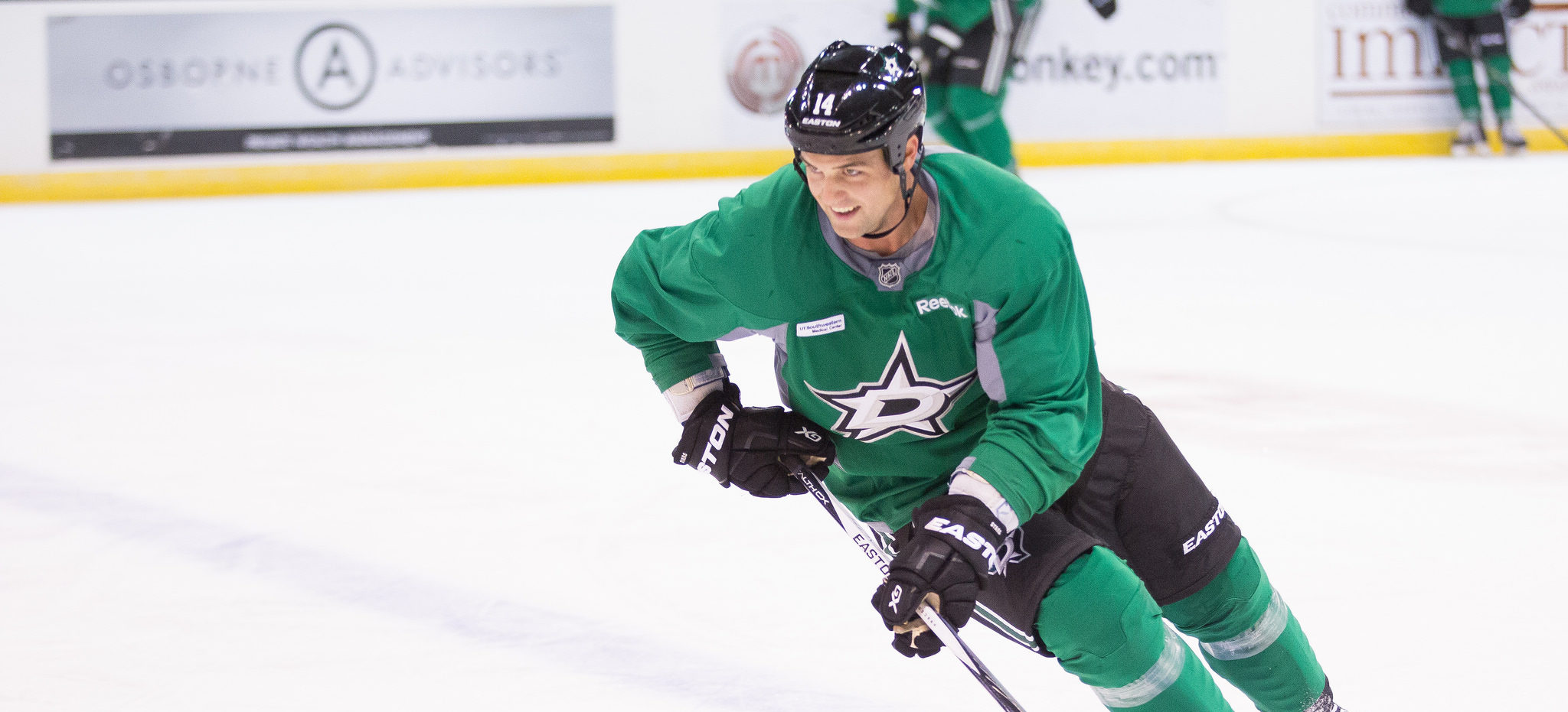 Stars captain Jamie Benn is day-to-day with a foot injury