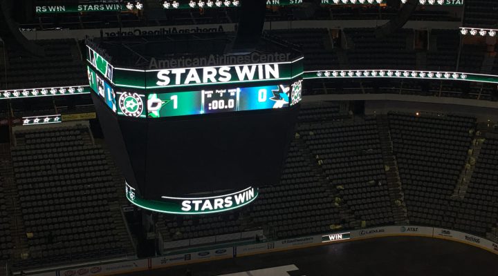 Sharp's high shot in warmups "woke the beast" and sparked Stars second shutout